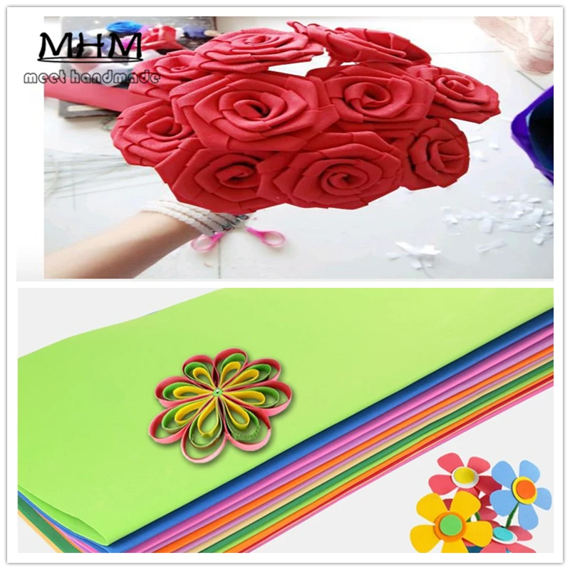 10 шт./лот толщина 1 мм для скрапбукинга поделок Эва губка пенопласт бумага пакеты