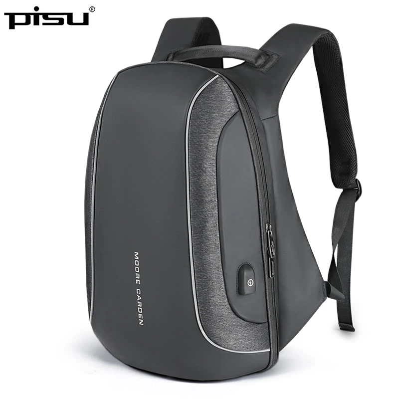 PSU новый мужской рюкзак черный модный USB зарядка водонепроницаемый гарнитура для