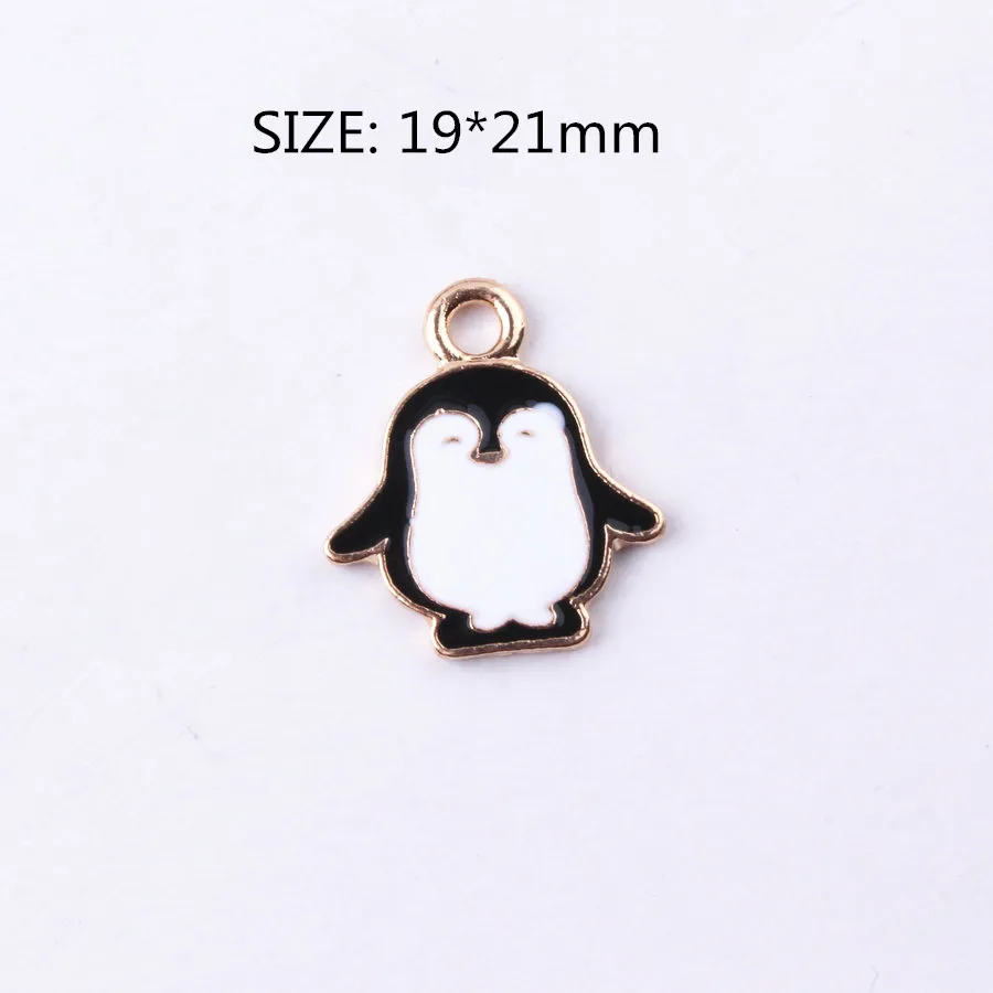 Милый мультяшный Пингвин Пудель Единорог капля масло Эмаль Шарм сплав ювелирные