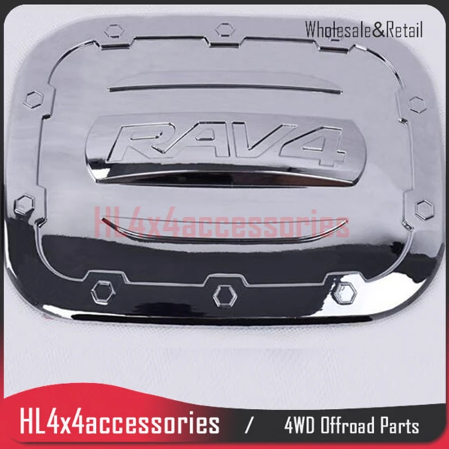 

Car tank cover for RAV4 chrome fuel tank cap cover for RAV4 oil tank gas cover Chromium Styling for TOYOTA RAV4 4x4 accessorie