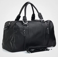 fashion men genuine leather travel bags men luggage bag real leather weekend bag duffle bag large overnight tote handbag big