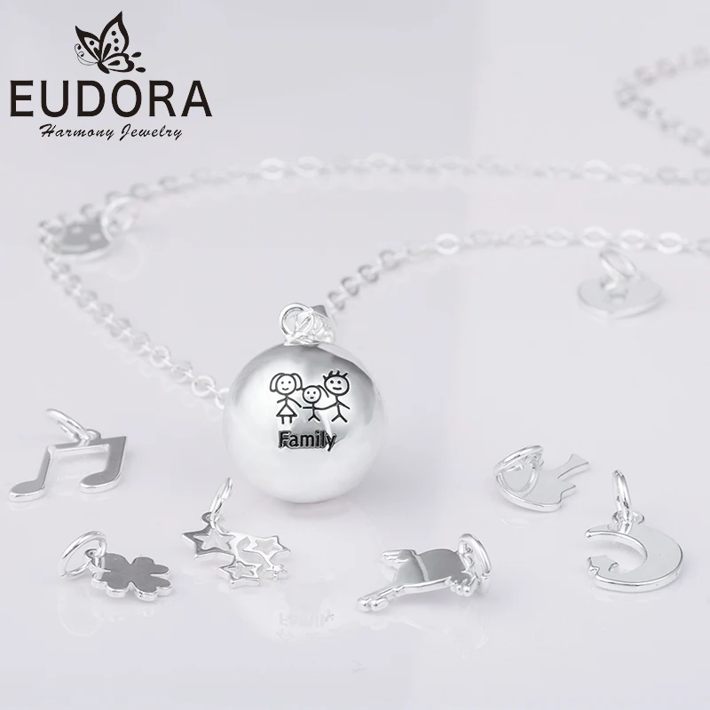Ожерелье с подвеской в виде ангела Eudora модные ювелирные изделия медный шар стиле