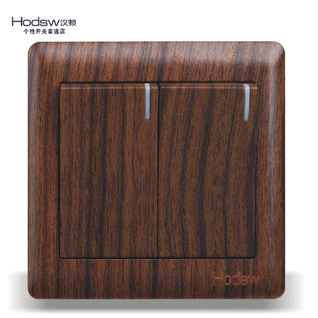 Настенный выключатель в стиле ретро 2 клавиши канала белая панель светильник еля