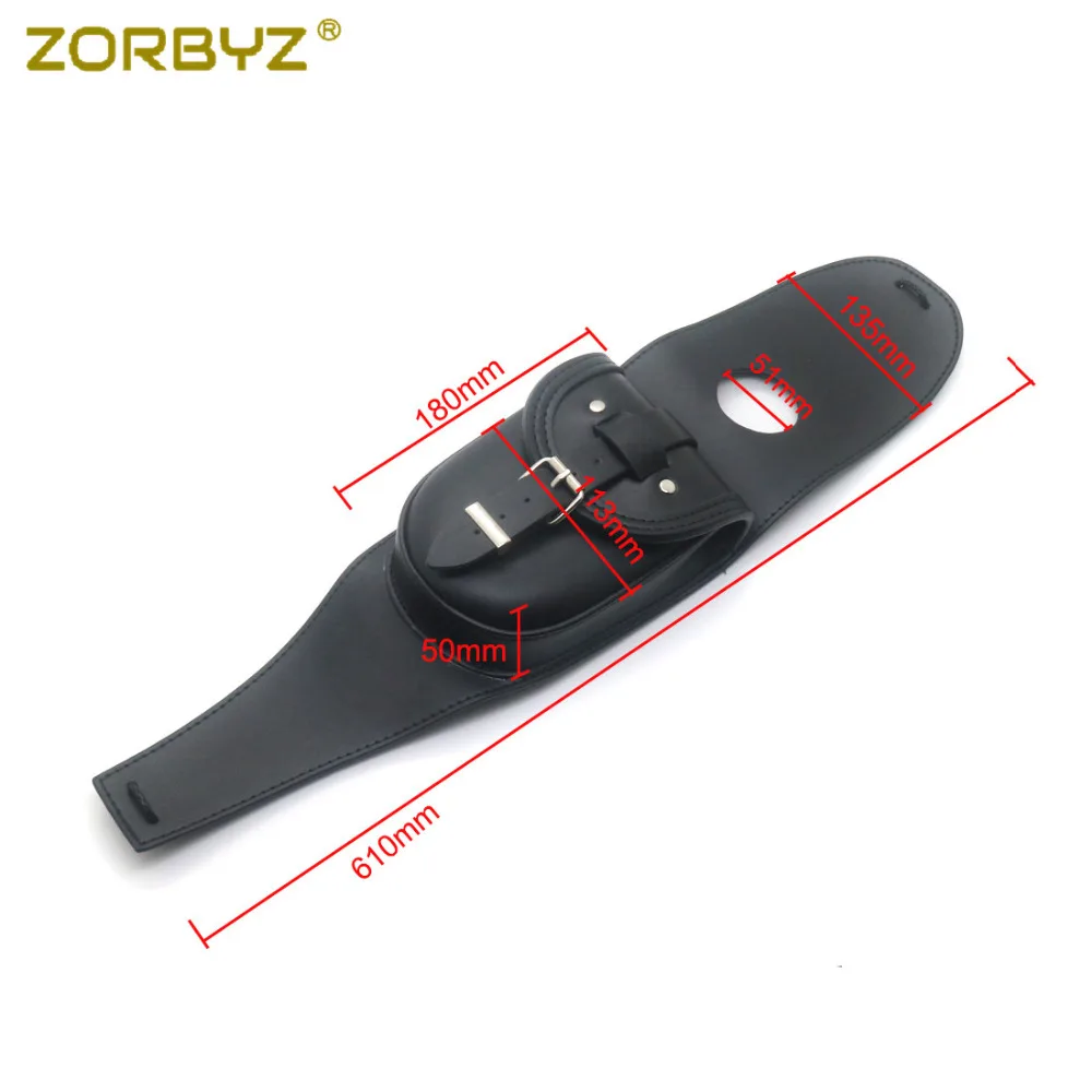 ZORBYZ черная мотоциклетная крышка из искусственной кожи 4 5 галлонов панель сумка