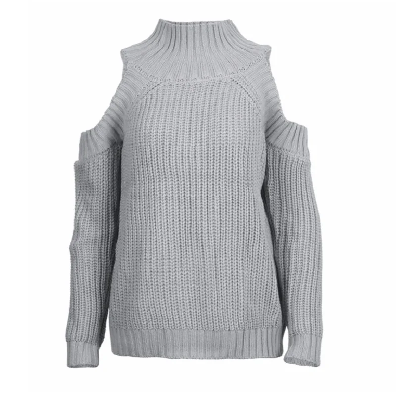 Women Winter Sweater 2018 Off Shoulder Sexy White Black Pink Knitted Autumn Turtleneck Sweaters And Pullovers | Женская одежда