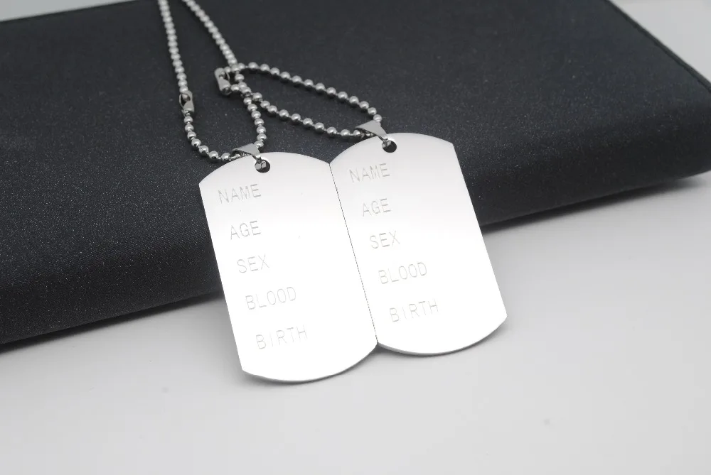 Мужская подвеска жетон из нержавеющей стали 316l|jewelry necklace silver|jewelry cases for necklacesnecklace