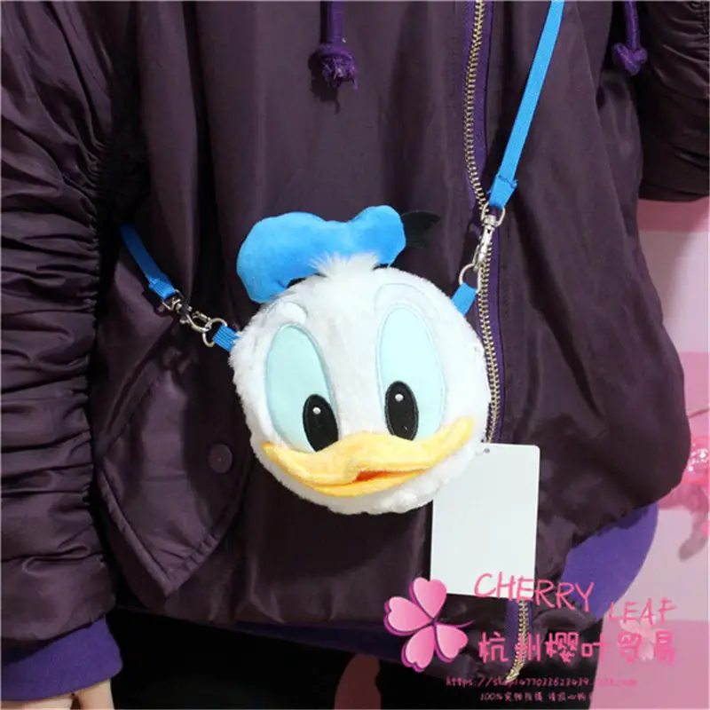 Disney мультфильм Микки Маус Дональд Дак леди милые плюшевые сумочки сумка-мессенджер держатель карты Кошелек для монет женская сумка кукла - Цвет: 5