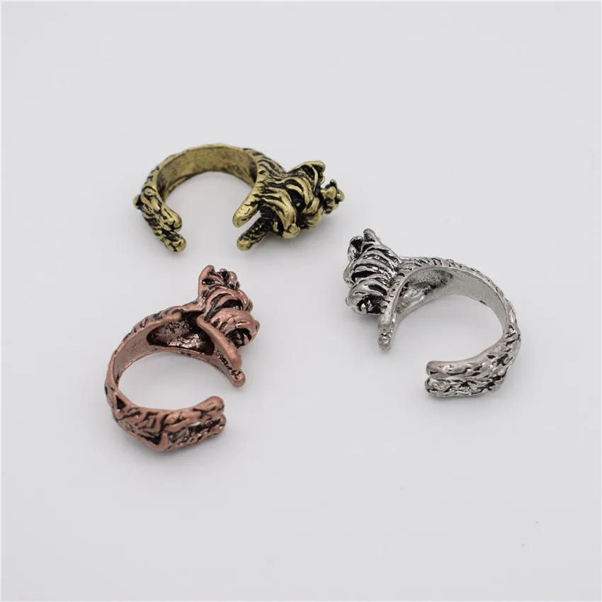 LPHZQH модное винтажное регулируемое кольцо для собаки милое йоркширского терьера