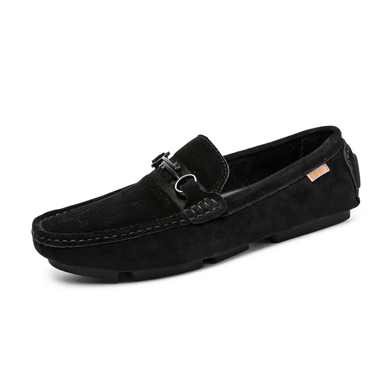 Mocassim Masculino/весенняя обувь; мужские лоферы; мужская повседневная обувь; Летняя обувь; мужская обувь на плоской подошве; Sapato Masculino zapatillas hombre; Цвет Зеленый - Цвет: SYXY-827-black