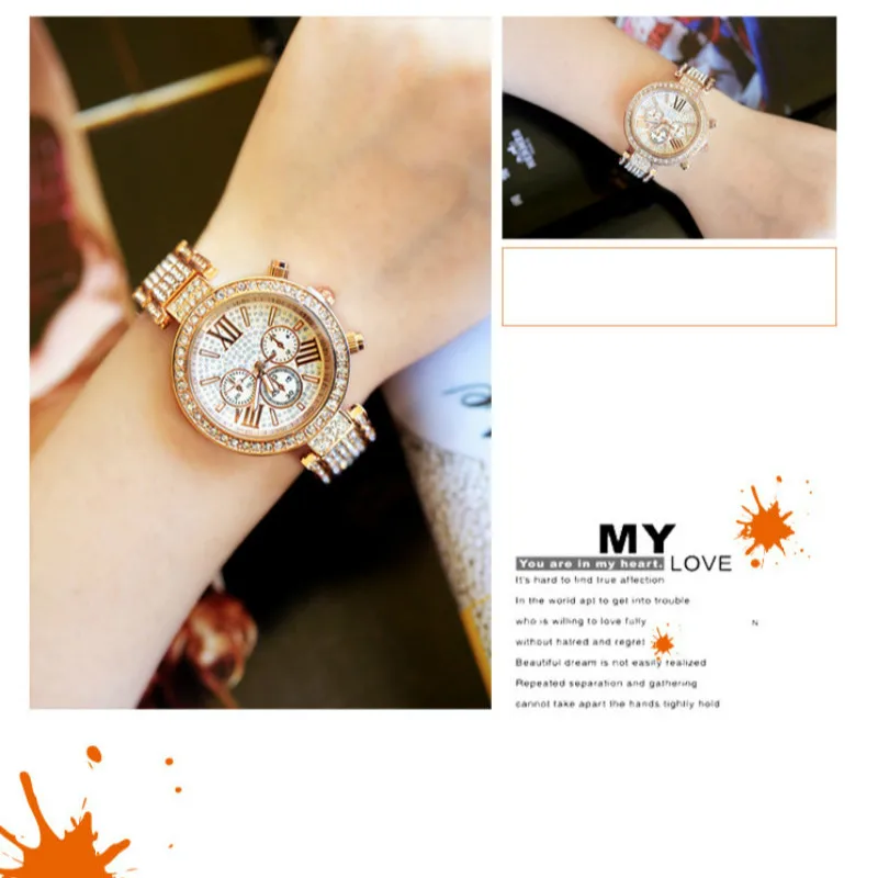 2019 Горячая розовое золото часы для женщин браслет водонепроницаемые erkek коль saati