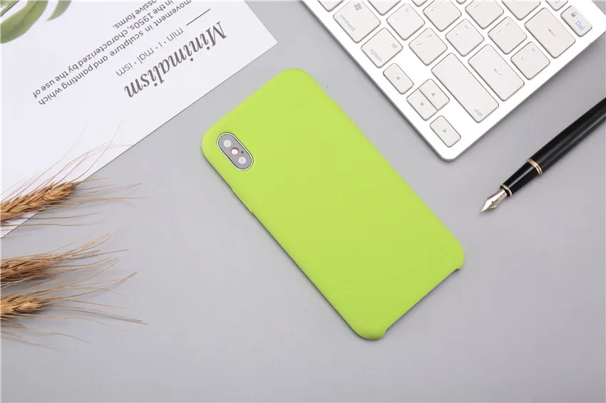 Мягкий резиновый силиконовый чехол для apple iphone xs max xr x 8 7 6 6s plus 5 5S se fundas официальная задняя крышка для телефона
