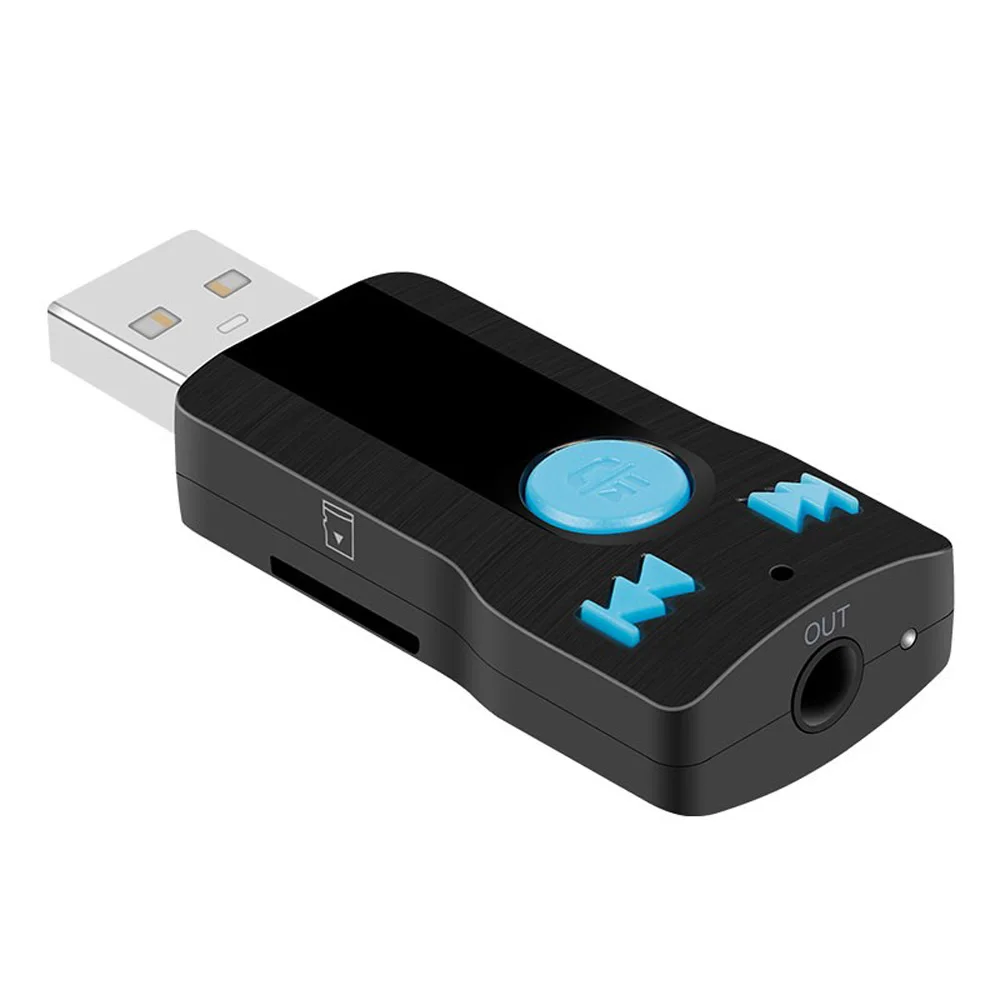 Vancago Wireless Bluetooth Car Kit USB AUX Audio Receiver Adapter A2DP Support SD Card Handsfree for Laptop Phone MP3 |