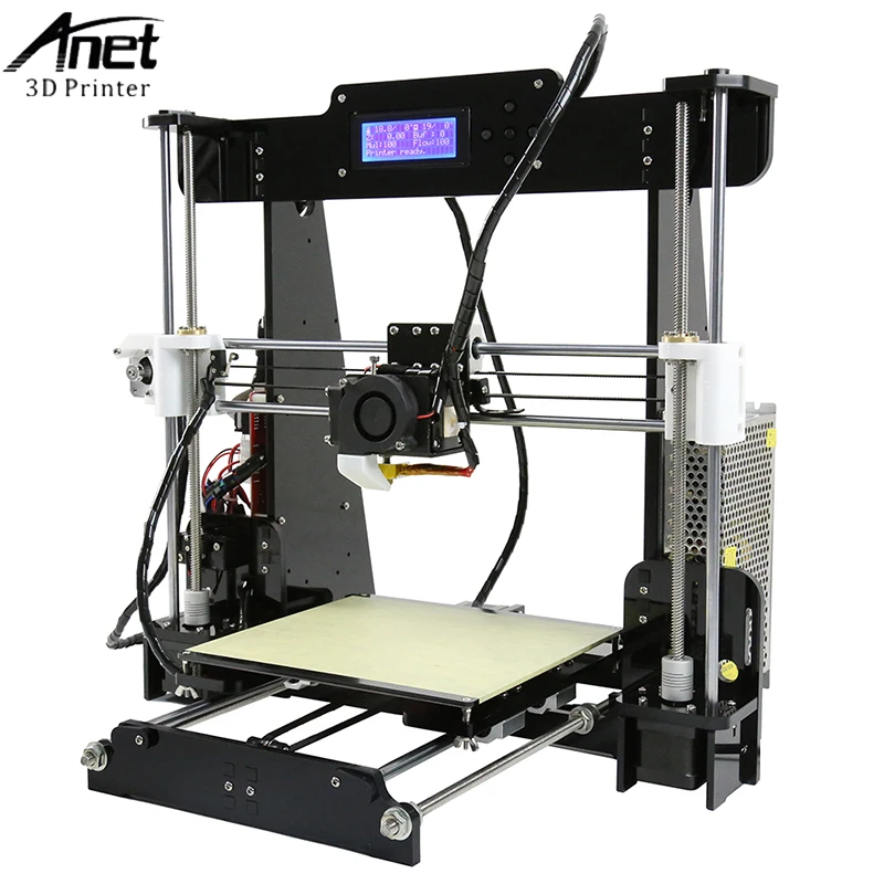 Anet A8 3D принтеры автоматическое выравнивание Высокая точность настольного Reprap Prusa