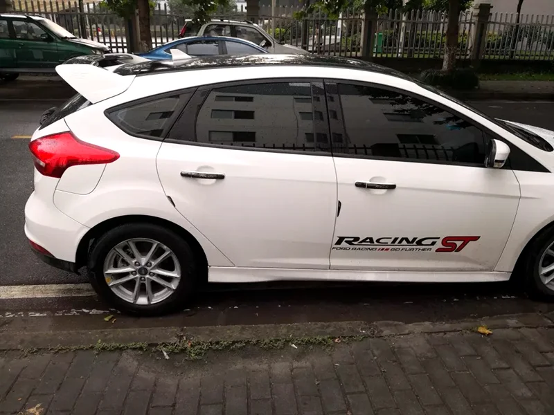 Для Ford Focus ST спойлер 2012- Высококачественный ABS Материал заднее крыло автомобиля праймер цвет задний спойлер для Focus ST спойлер