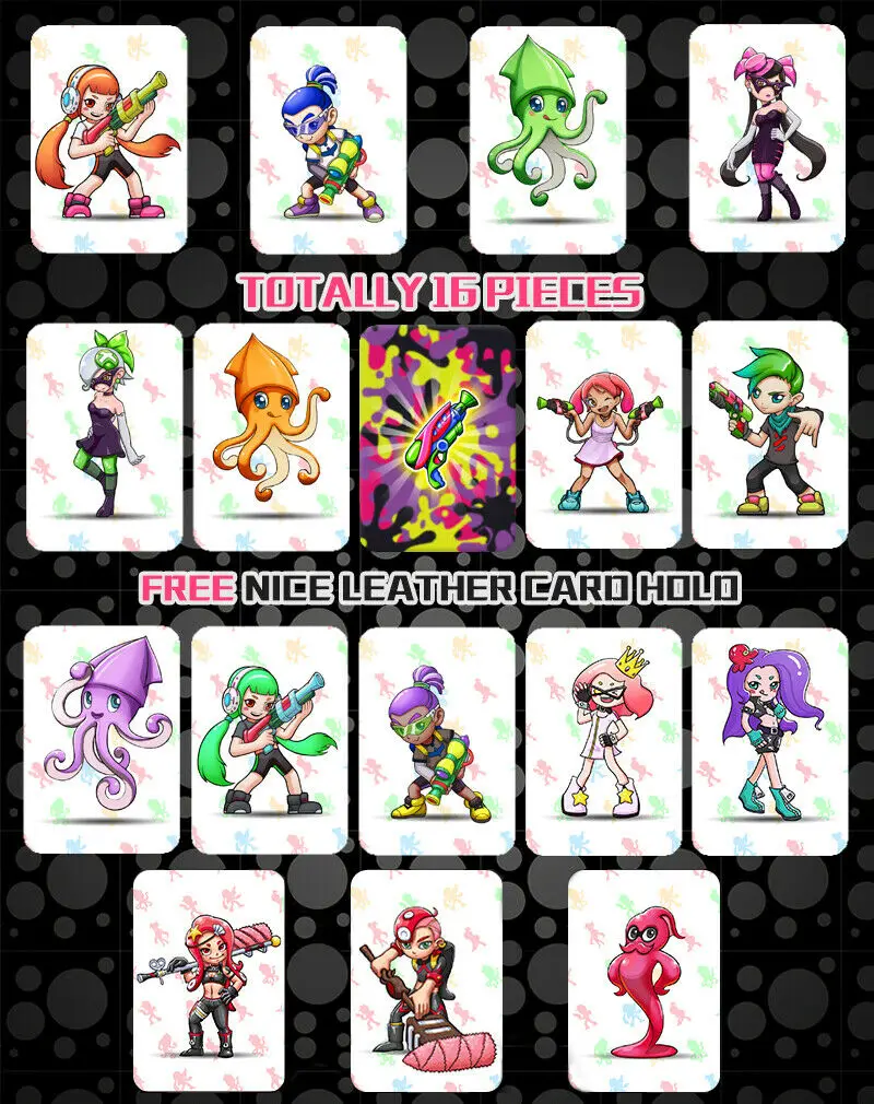16 полноразмерных игровых карт NFC Tag Marina Splatoon 2 Lnkling для amxxbo Switch/Wii U|Карты контроля