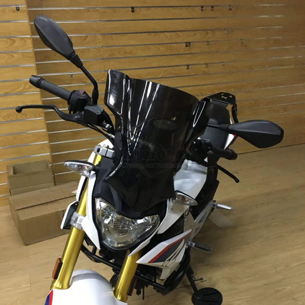 Bjmoto мотоцикл Pare-brise лобовое стекло экран для Yamaha FZ07 MT07- MT03 MT25 FZ09 MT09 FZ1 FZ8 YZFR6 Обтекатели ветра