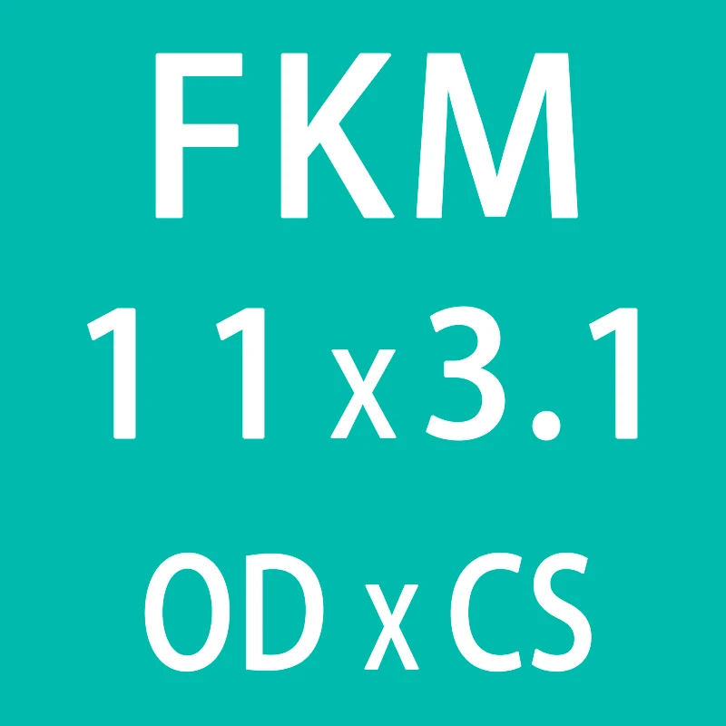 10 шт./лот резиновое кольцо зеленый FKM уплотнительное кольцо 3,1 мм Толщина OD10/11/12/13/14/15/16/17/18/19/20 мм уплотнительные кольца масло для уплотнения прокладки шайба - Цвет: OD11mm