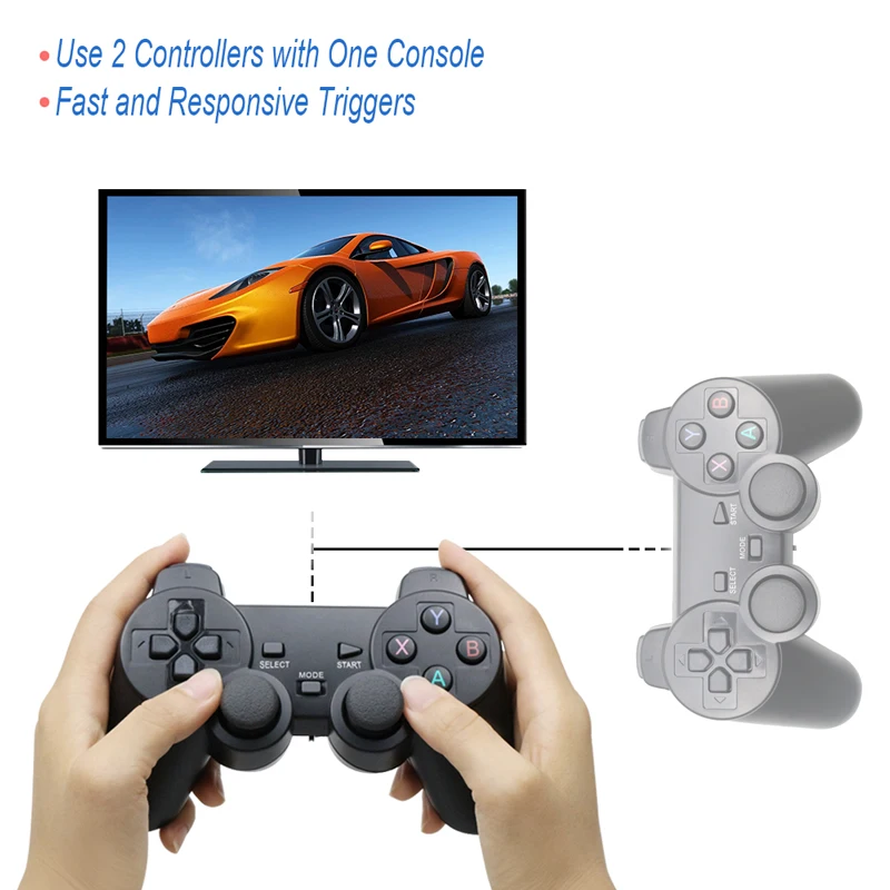 Беспроводной геймпад 2 4G USB контроллер для PS3 игровой джойстик Joysitck телефонов Android