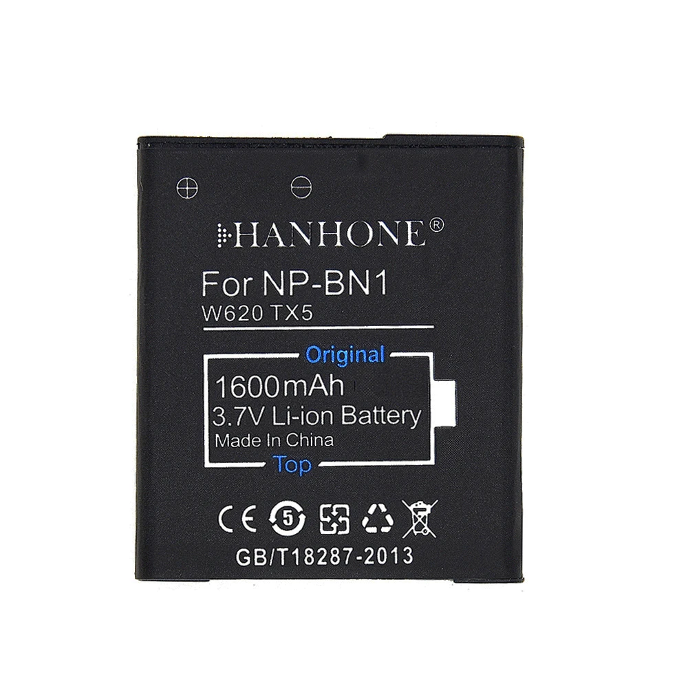 1600 mAh высокой Ёмкость NP-BN1 NP BN1 Батарея для sony Cyber-Shot DSC S750 DSC S780 W630 TX5 W310 T99 T110 TX55 TX10 TX9 WX30 T99