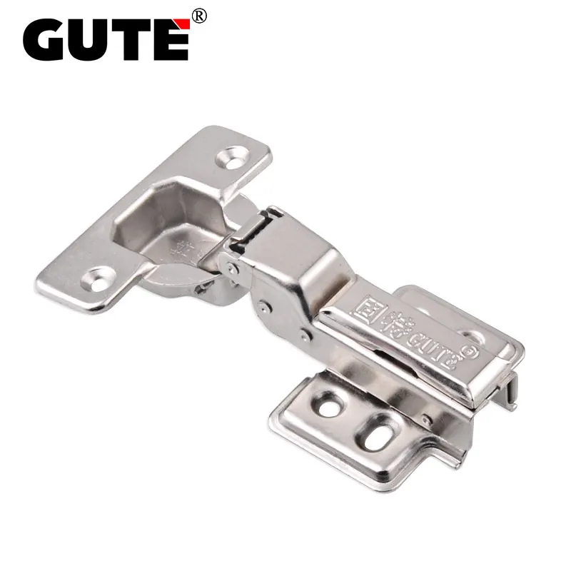 GUTE Damper Hydraulic Cabinet Hinge Rust Proof Cold-rolled Steel Door Iron Core Cupboard Furniture Soft Close | Обустройство дома