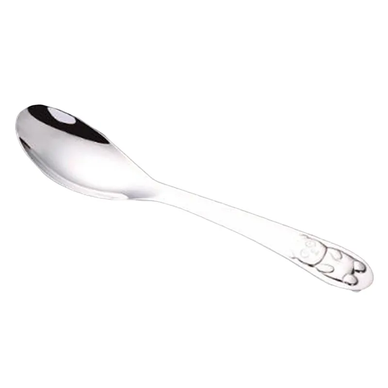 

Children Tableware Baby Stainless Steel Baby Portable Dishes Teaspoon Spoon Fork Knife Utensils Kids Learning Eating