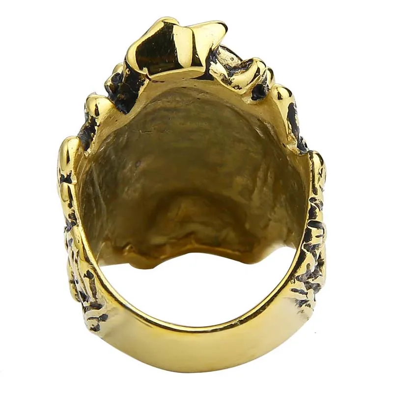 Мужское Винтажное кольцо с головой дракона из нержавеющей стали|cats eye ring|ring forbiker