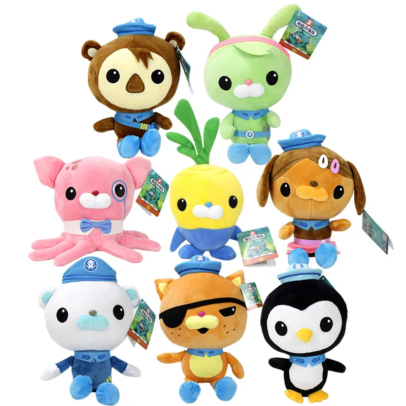 Оригинальные мягкие игрушки Octonauts плюшевые животные Мультяшные ролевые Barnacles Kwazii
