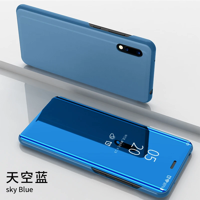 Для Huiawei Honor 10 чехол Honor 10 Lite искусственная кожа и пластик зеркальный Чехол Флип книжка смарт-чехол Honor View 10 Honor Note 10