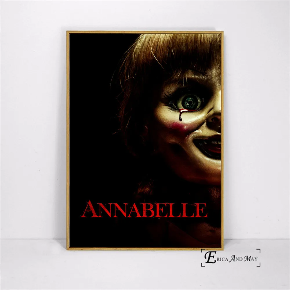 Annabelle художественные плакаты с изображением фильма ужасов и принтами настенная