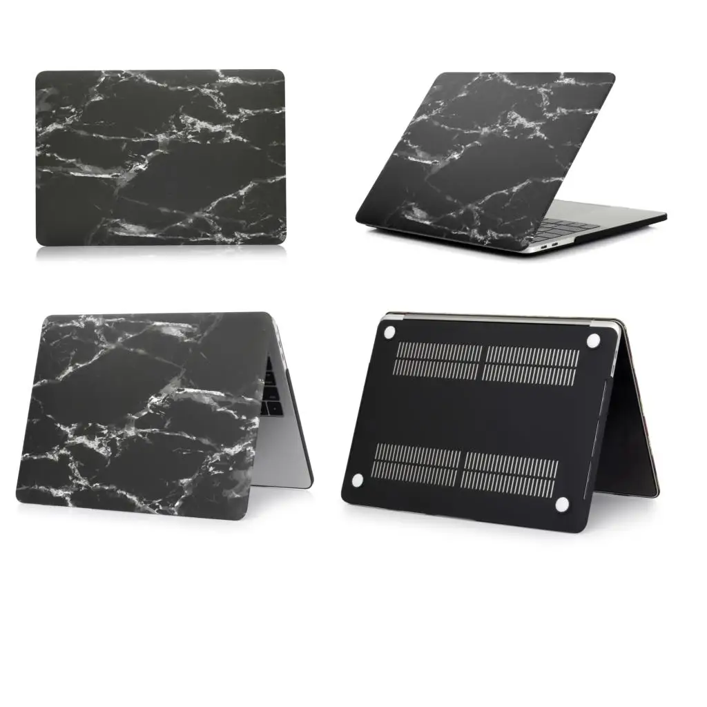 Чехол для ноутбука MacBook Air 13 A1932 touch ID Чехол Pro 13 15 retina 11 12 дюймов Чехол с сенсорной панелью A1706 A1707 A1989 A1990 - Цвет: Black Silver
