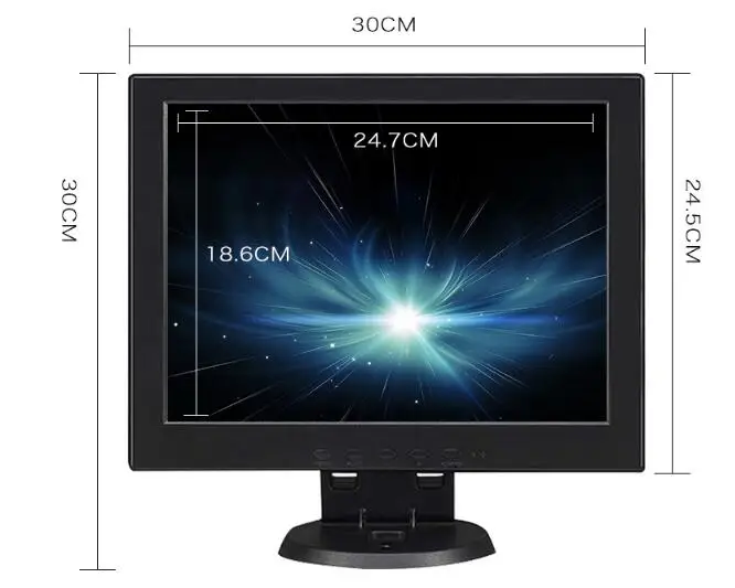 Новый 3 5 дюймовый ЖК дисплей 12 TFT монитор экран с входным интерфейсом (HDMI USB VGA BNC AV)