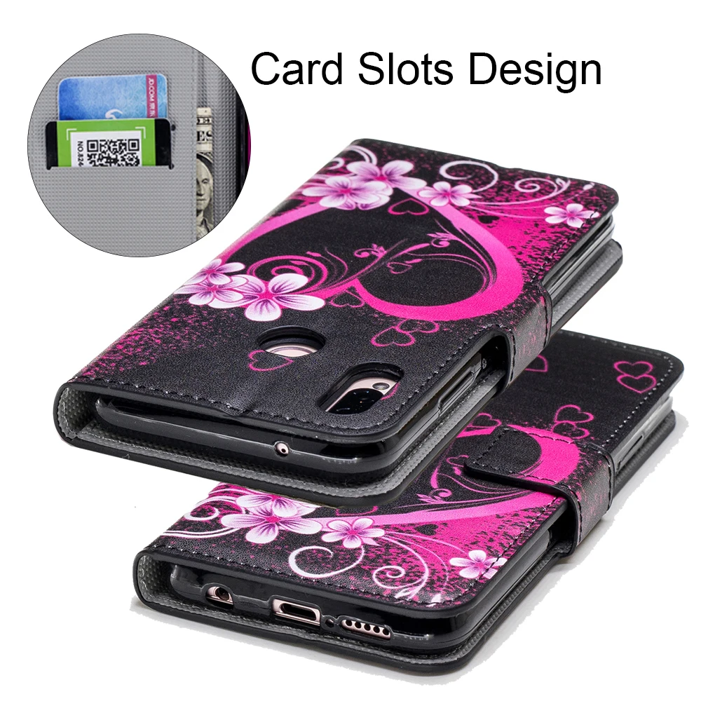 YIESOM Роскошный кожаный чехол кошелек для Huawei P20 Lite Plus P Smart P10 P9 P8 2017 Mate 10 откидная