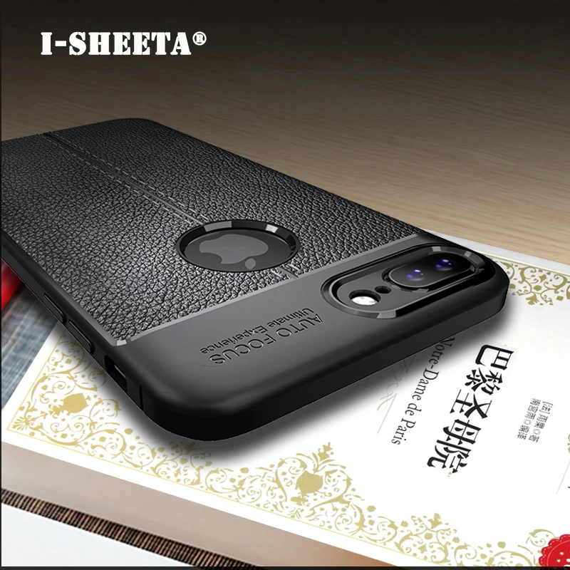 Зернистый чехол для iPhone 7 8 Plus iPhone7 iphone8 plus тонкий кожаный из мягкого ТПУ силикона |
