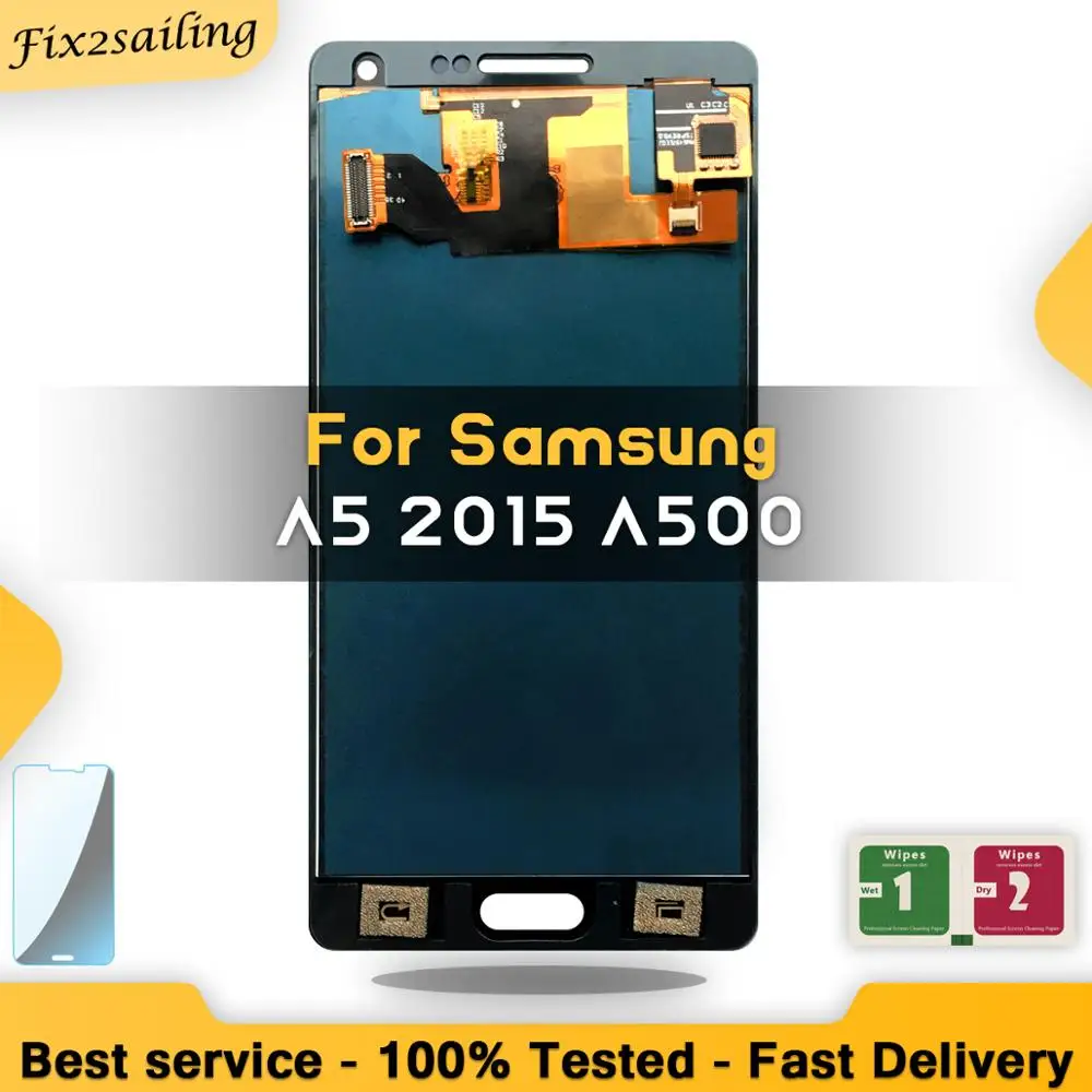 Супер ЖК дисплей для Samsung Galaxy A5 2015 A500 A500F A500FU A500H сменный экран дигитайзер в сборе