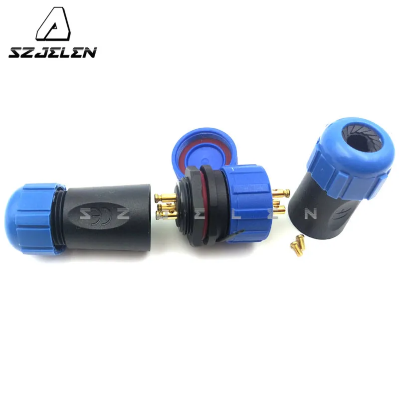SP2110/SY2112 No need to weld Retail and wholesale 3 pins IP68 waterproof Connector plug socket | Обустройство дома