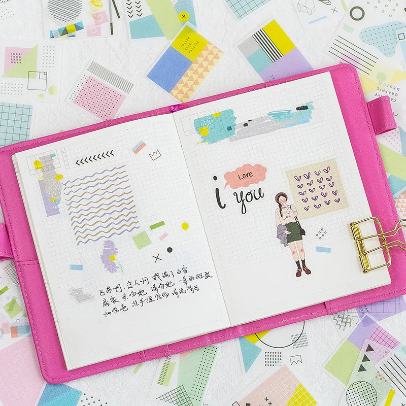 

Милый коллаж наклейка для дневника Kawaii планировщик для скрапбукинга клейкие канцелярские принадлежности для школы школьные принадлежност...