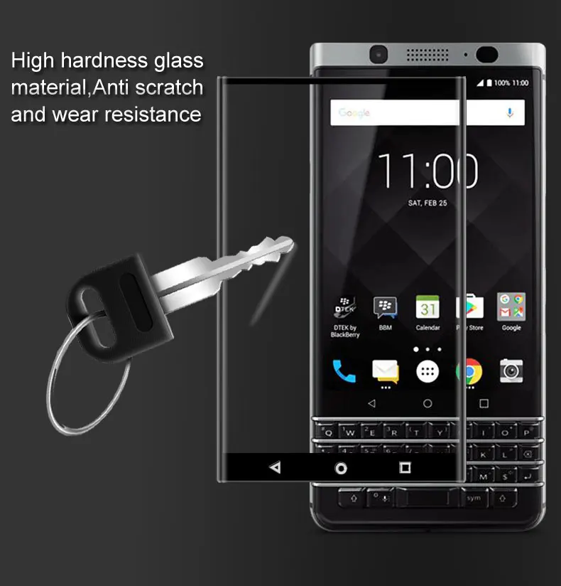 Закаленное 3D стекло imak Для Blackberry Keyone DTEK70 защитная пленка на полный экран