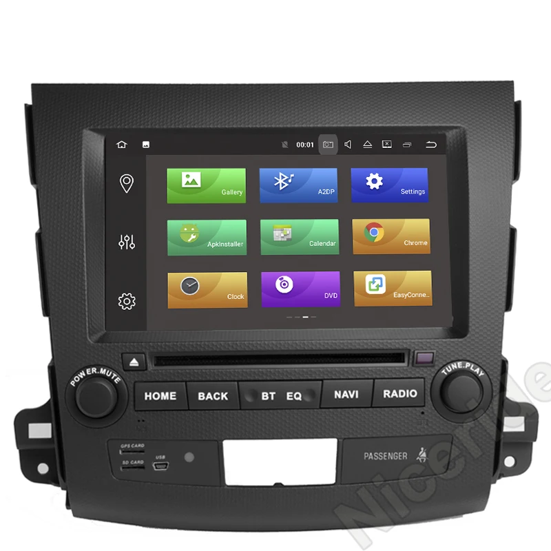 2 Din Android 8 0 автомобильный мультимедийный плеер для Mitsubishi Outlander 2007 2011 Авторадио