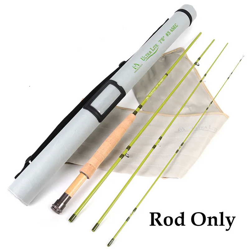 Maximumcatch 1-3WT Fly Rod 6-7.5FT средне-быстрый графит IM10 углеродный Fly Удочка Малый поток и ручей удочки - Цвет: Rod Only