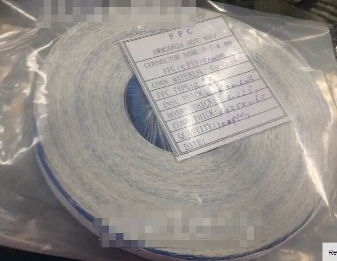 Бесплатная доставка гибкий ленточный кабель FFC 1 0 мм 15 контактов 250 см 2500 AWM 20624 80C 60