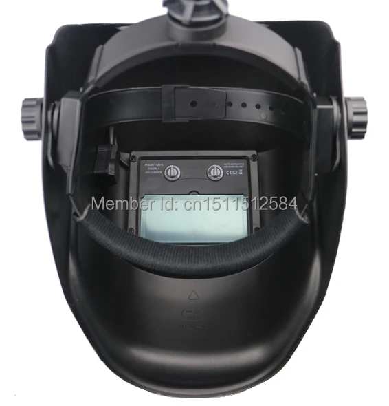 Сварочная маска на солнечных батареях с мультипликационным рисунком авто