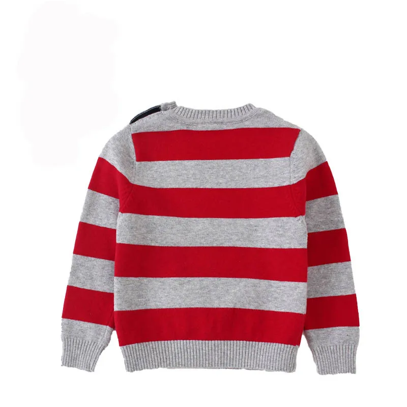 New Autumn Toddlers Boys Sweaters Children Pullover Knitted Baby Kids Bow Pattern Striped Clothes Coats Free Shipping |