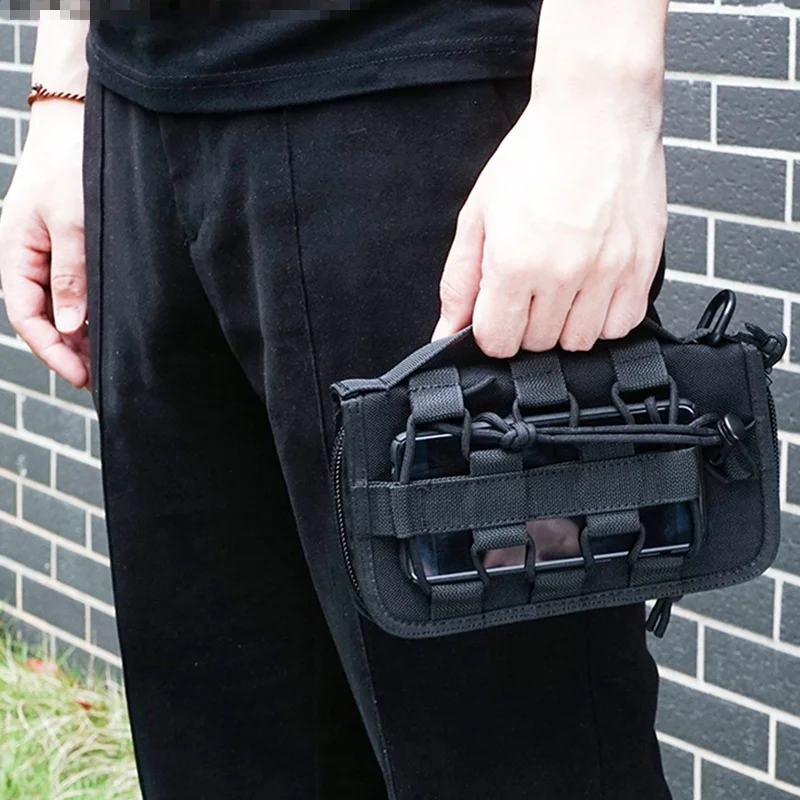 CQC Портативный Универсальный Тактический кошелек EDC Molle чехол для телефона карман