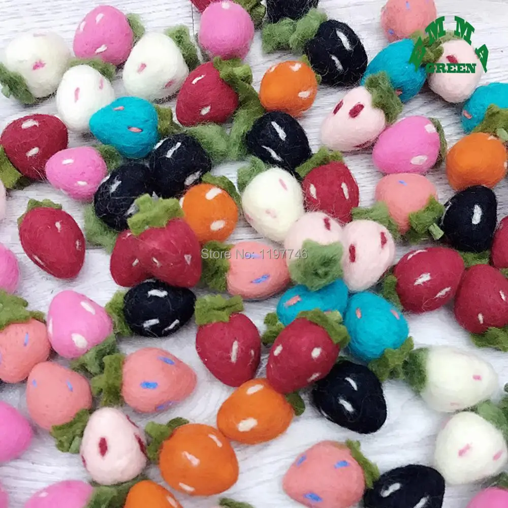 10 шт. Новогодняя брошь 28 х48 мм|strawberry brooch|strawberry decorationstrawberry balls |
