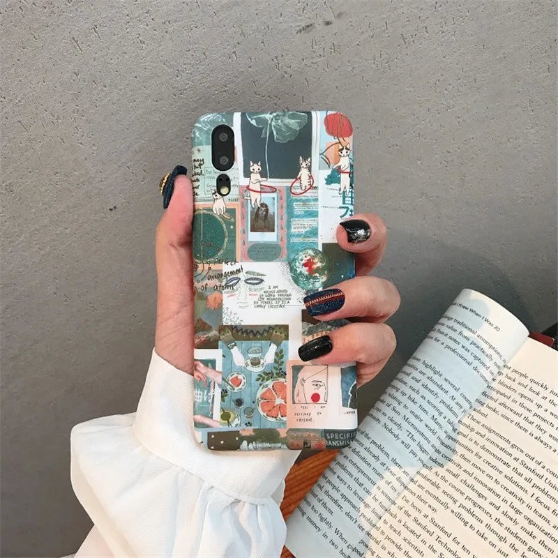 LANCHE Phone Case For Huawei P20 Lite Pro P30 Nova 3 3i 2s Hard PC Cartoon Cover On Honor 10 9 8X V9 V10 |