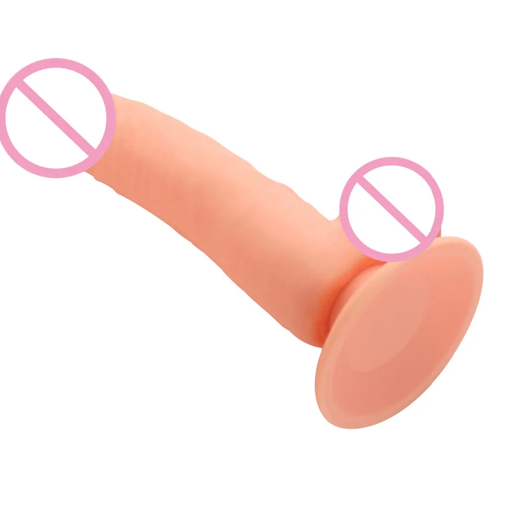Силиконовый реалистичный фаллоимитатор на присоске Loverkiss 7 95 дюйма пенис