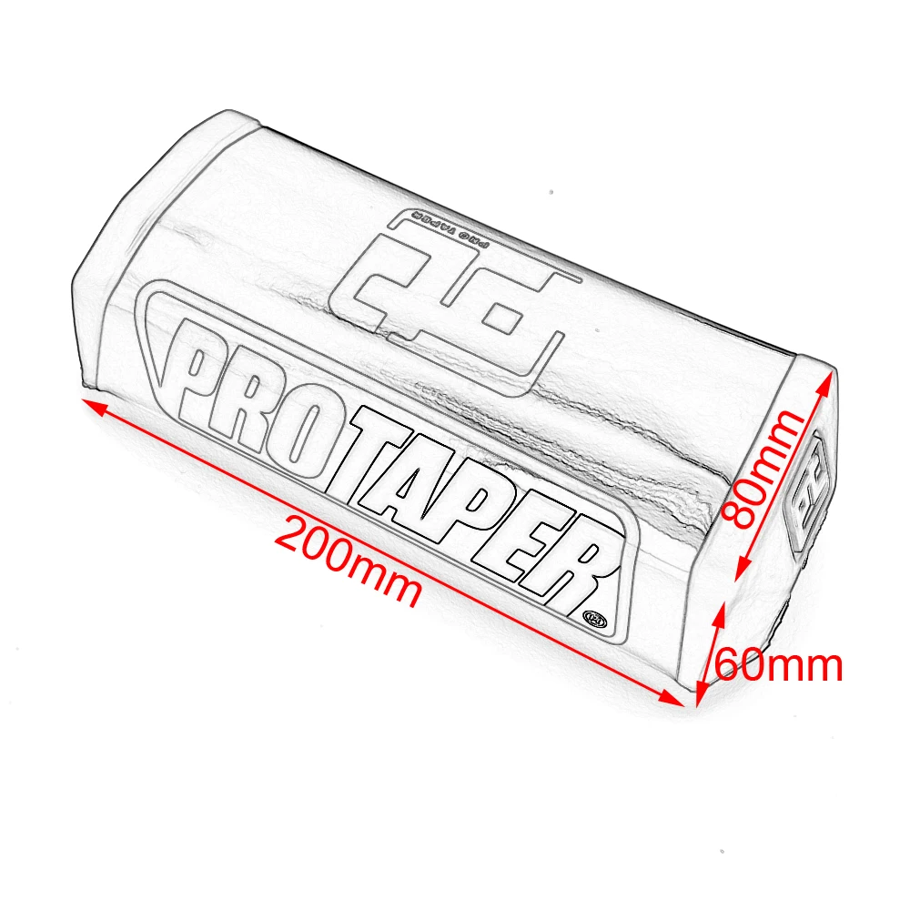 Pro Taper Handlebar Pads 2.0 Square Fat Bar Cheat Pad For 28mm Handlebar Protector Chest Pit Dirt Bike Motocross