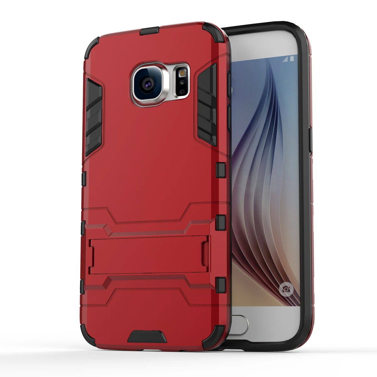 Армированный чехол для Samsung Galaxy S7 G9300 сверхпрочный гибридный жесткий мягкий