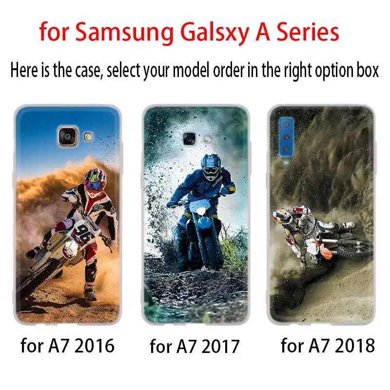 Moto крест moto чехол для телефона для samsung Galaxy A10 A20 A30 A40 A50 A60 A70 A6 A8 плюс A7 A9 A3 A5 мягкий чехол Coque