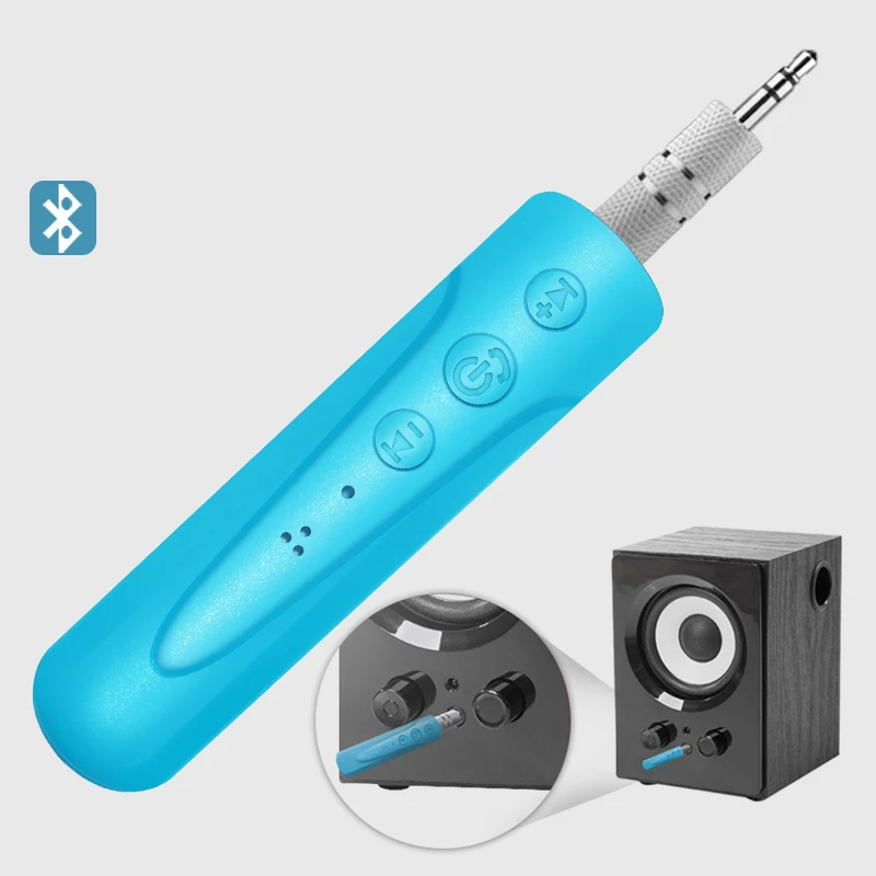 Лацканы клип Bluetooth аудио приемник 3.5AUX автомобильный динамик гарнитура Универсальный одно сопротивление два